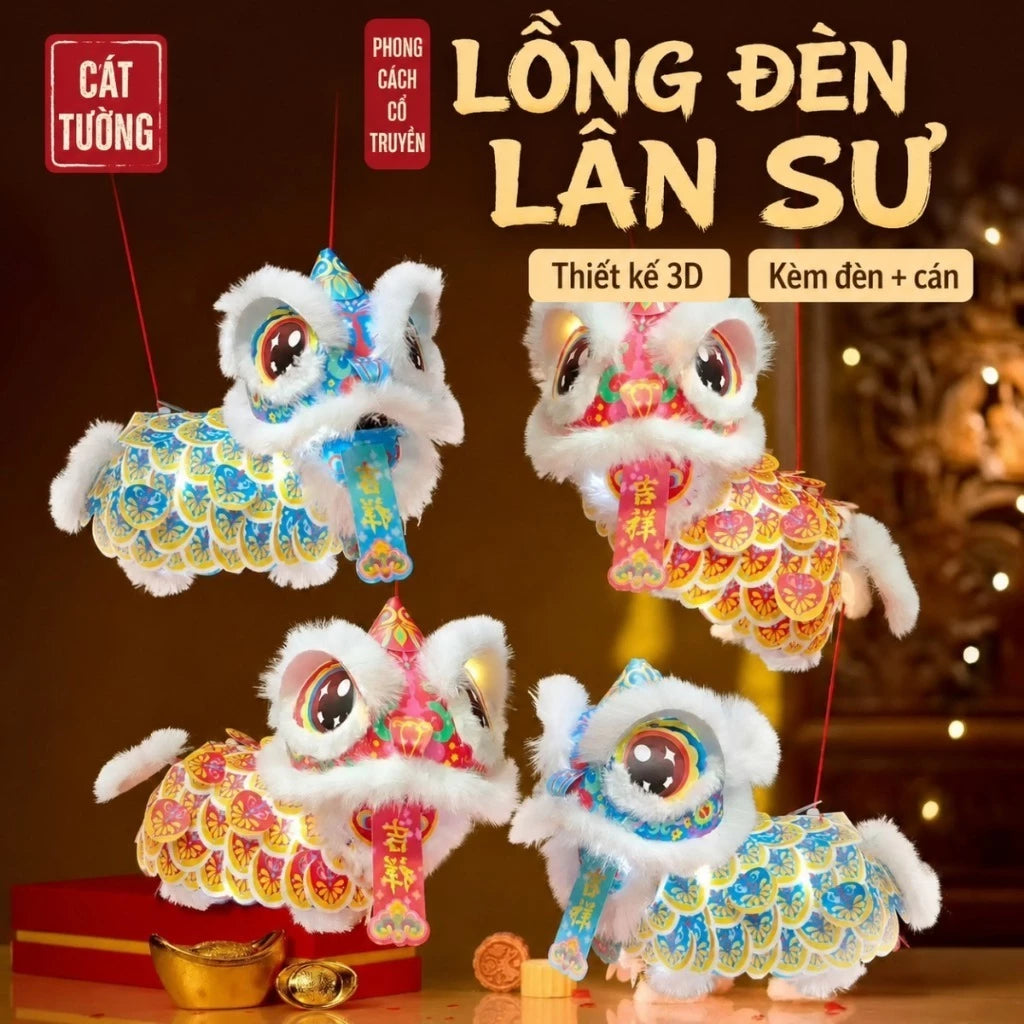 Đèn lồng lân sư trong bối cảnh Trung Thu